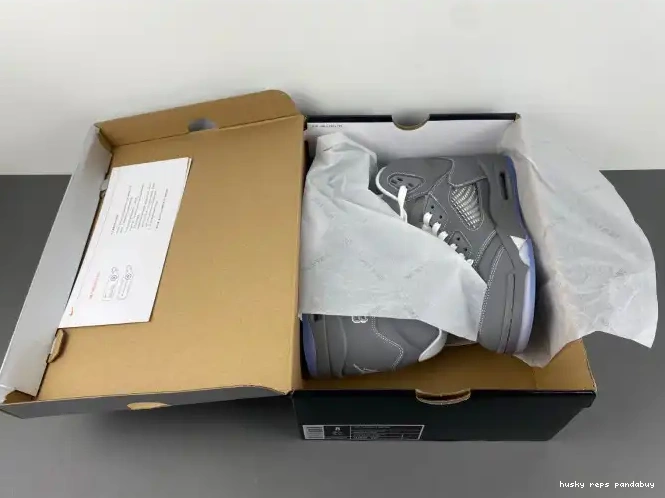 Cheap Husky Retro Jordan 5 Grey 136027-005 Wolf Air 0626